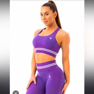 RYDERWEAR SET (small sports bra/extra small leggings) S/XS Bright purple set